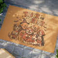 Halloween Trick or Treat Doormat – Festive Pumpkin, Ghosts & Candy Entrance Mat