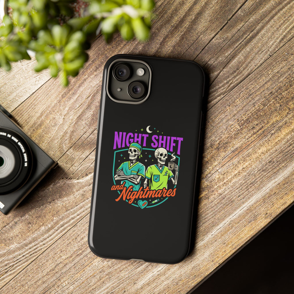 Phone Case — Night Shift and Nightmares Skeleton Nurses (Protective Tough Case)