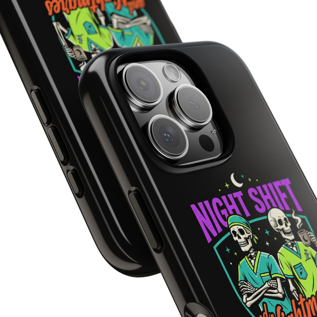 Phone Case — Night Shift and Nightmares Skeleton Nurses (Protective Tough Case)