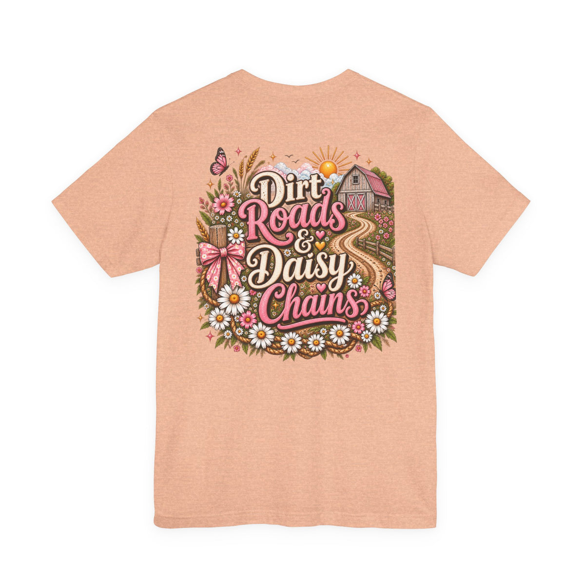Dirt Roads & Daisy Chains Tee — Floral Country Graphic T-Shirt