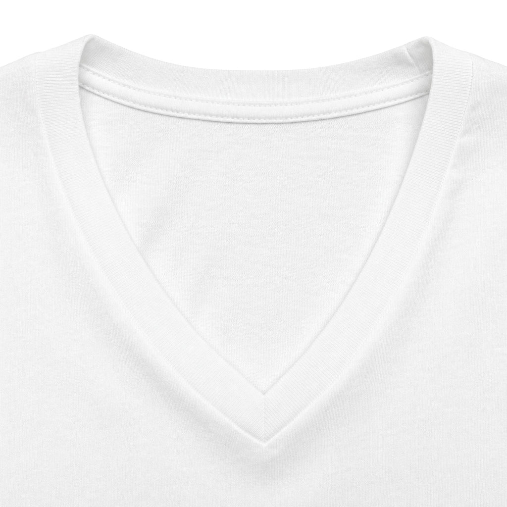 Pappy Halloween V-Neck Tee — Cute Pink Ghost Grandpa Halloween Shirt
