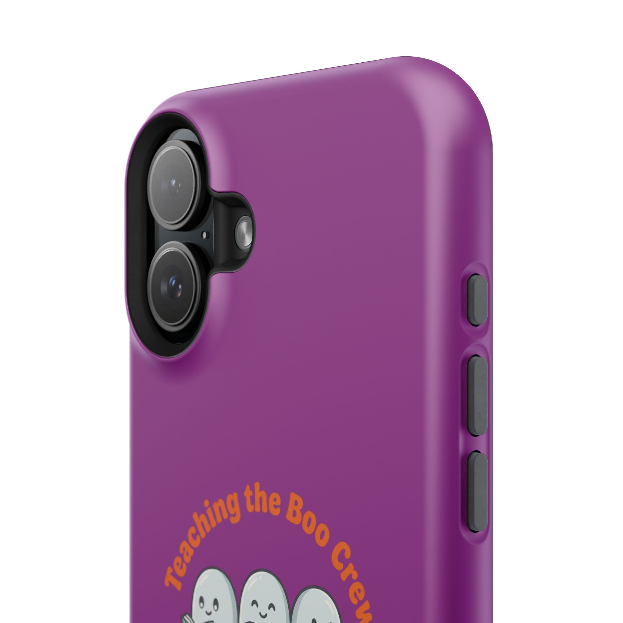 Teaching the Boo Crew Phone Case — Cute Ghosts Teacher Gift Impact-Resistant Case