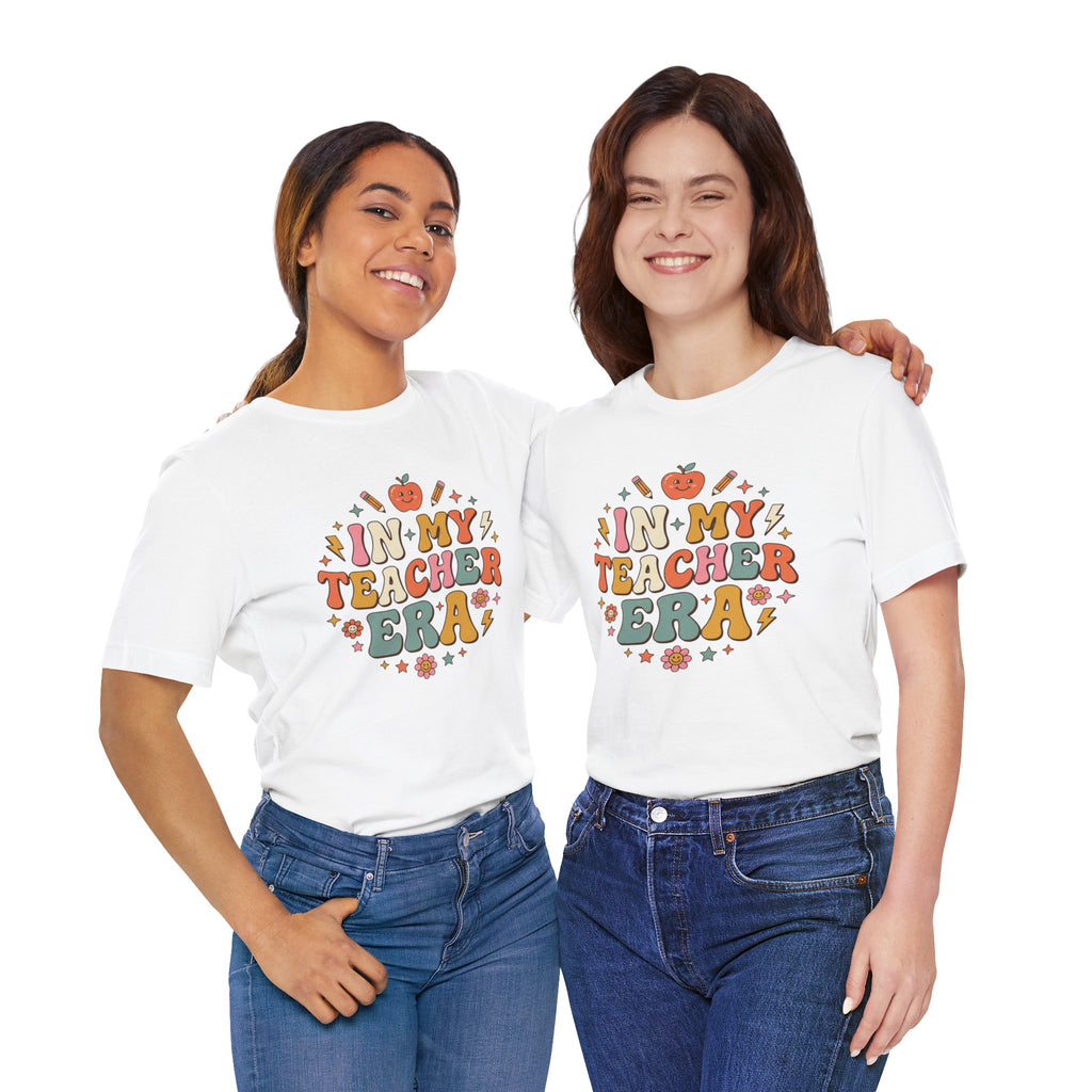 Teacher Tee — "In My Teacher Era" Retro School Graphic T-Shirt