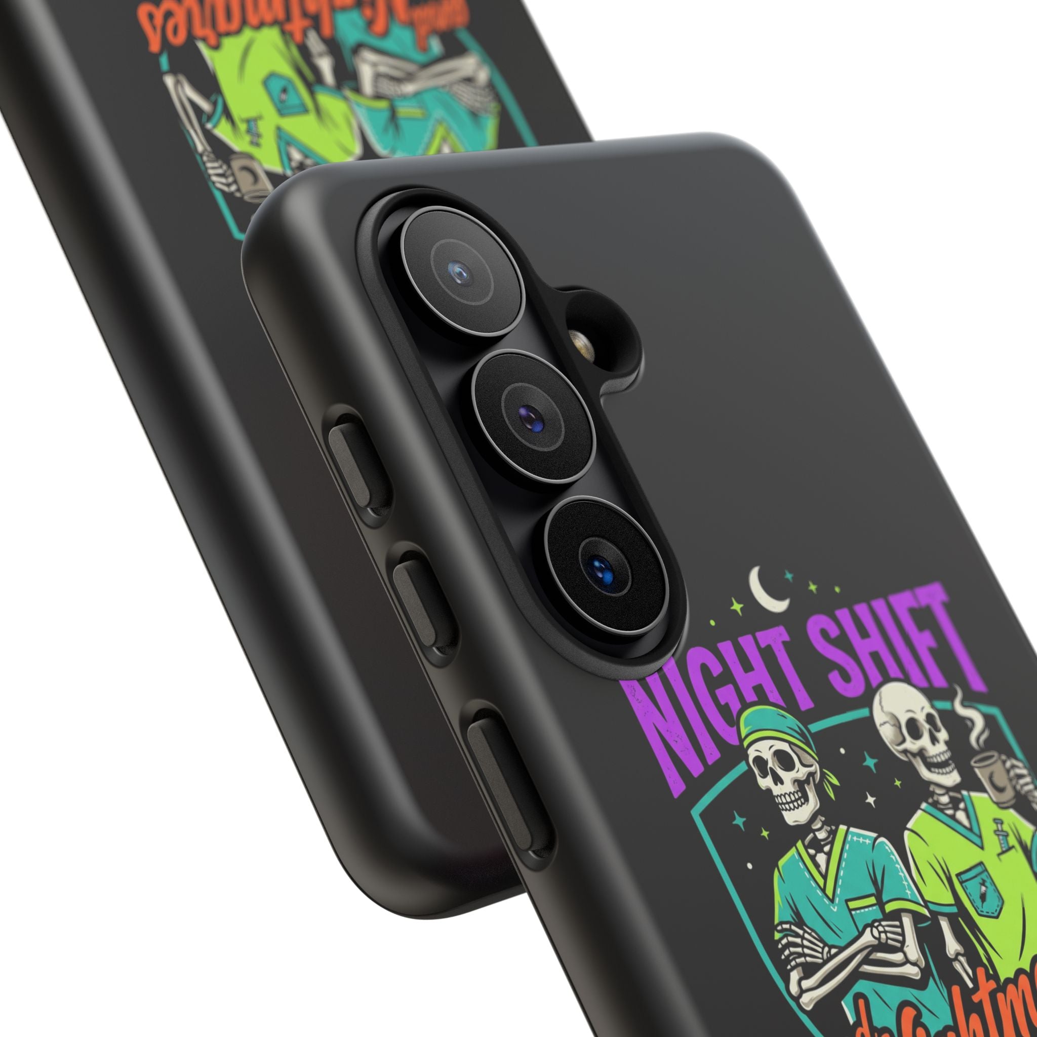 Phone Case — Night Shift and Nightmares Skeleton Nurses (Protective Tough Case)