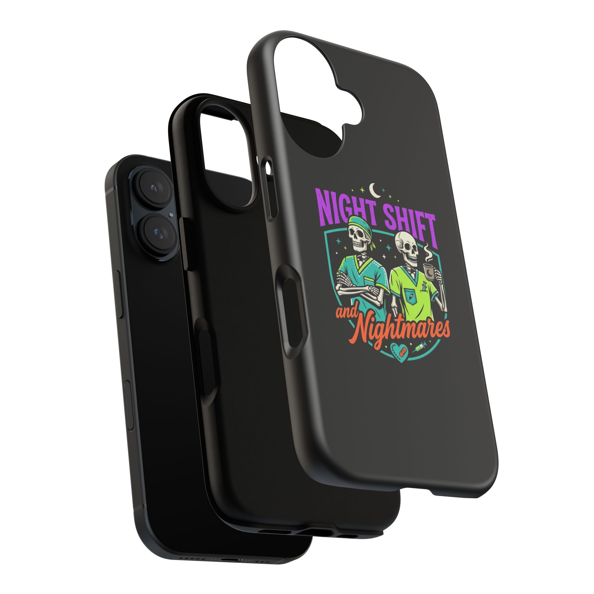 Phone Case — Night Shift and Nightmares Skeleton Nurses (Protective Tough Case)