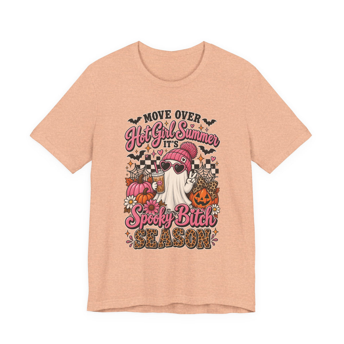 Spooky Bitch Season Halloween Tee — "Move Over Hot Girl Summer" Gnome Pumpkin T-Shirt