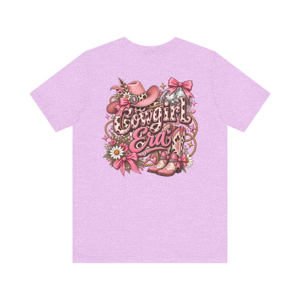 Cowgirl Era Tee — Pink Western Cowgirl Graphic T-Shirt