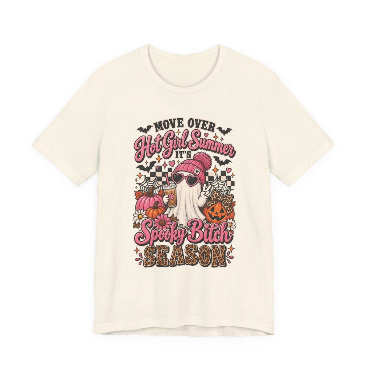 Spooky Bitch Season Halloween Tee — "Move Over Hot Girl Summer" Gnome Pumpkin T-Shirt