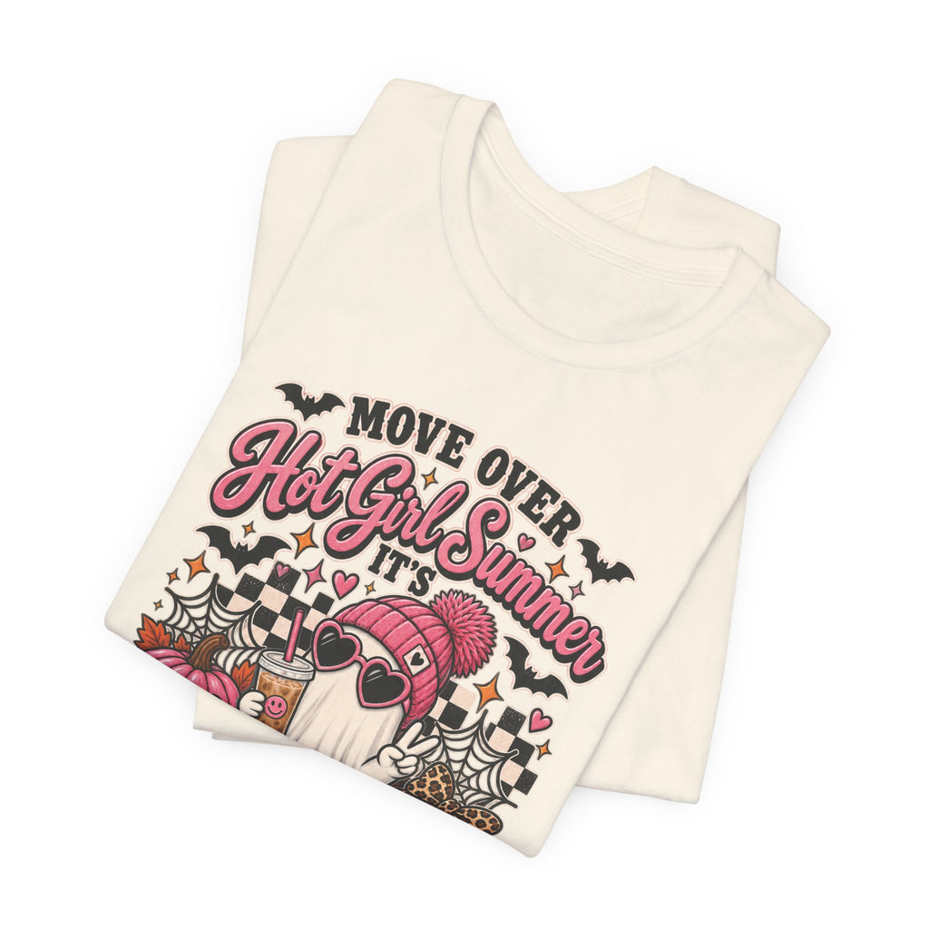 Spooky Bitch Season Halloween Tee — "Move Over Hot Girl Summer" Gnome Pumpkin T-Shirt