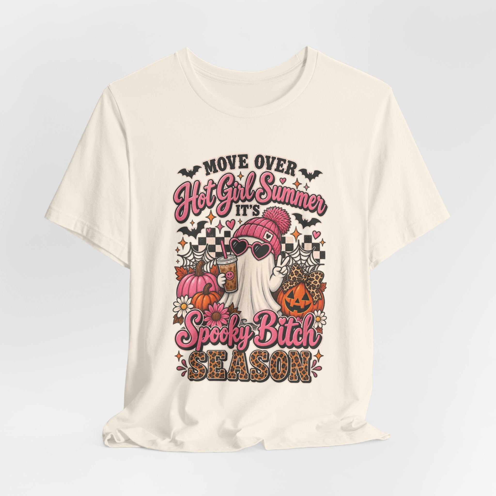 Spooky Bitch Season Halloween Tee — "Move Over Hot Girl Summer" Gnome Pumpkin T-Shirt