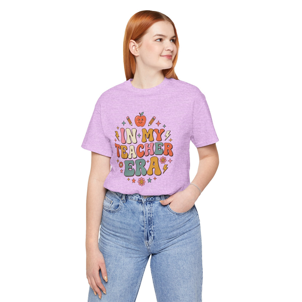 Teacher Tee — "In My Teacher Era" Retro School Graphic T-Shirt