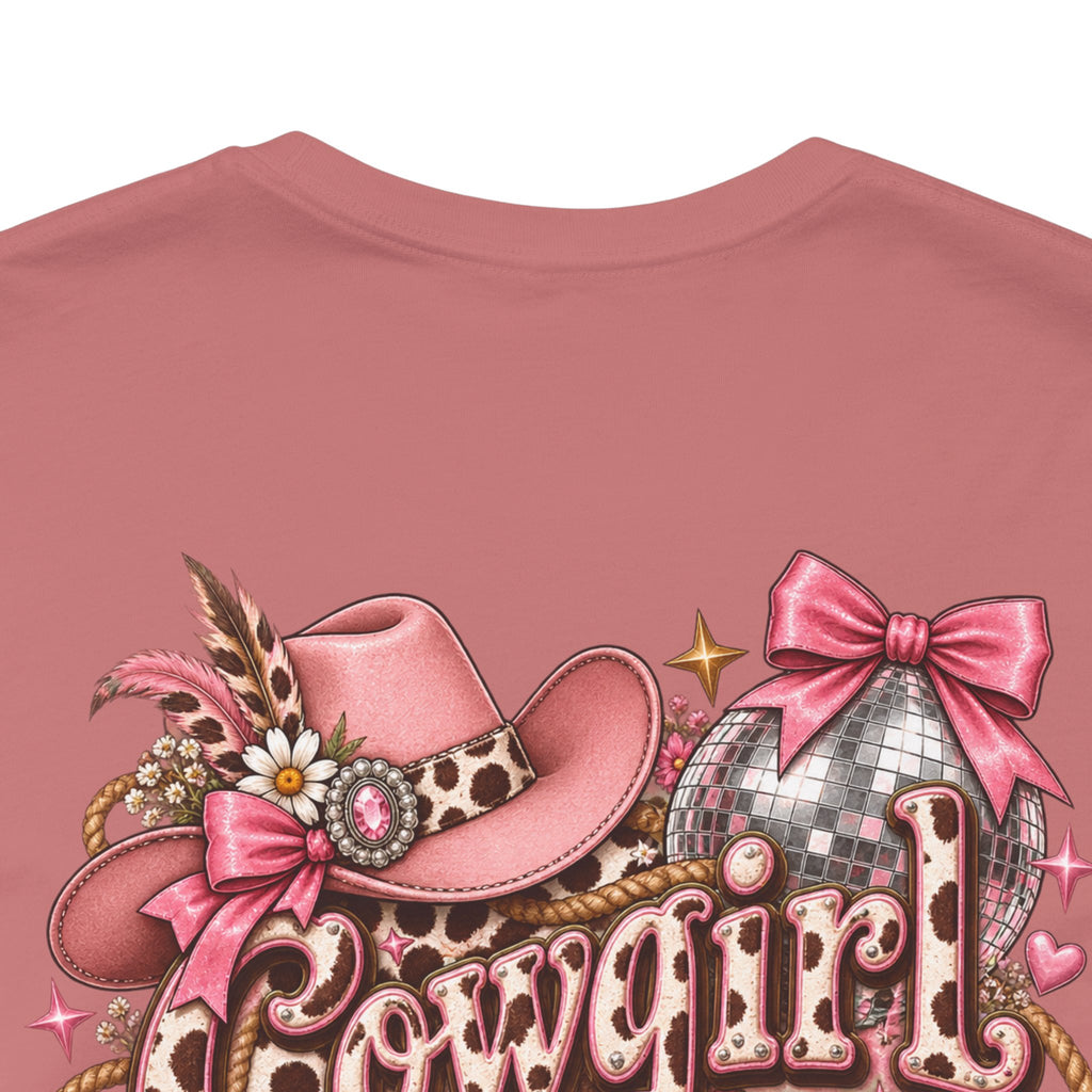 Cowgirl Era Tee — Pink Western Cowgirl Graphic T-Shirt