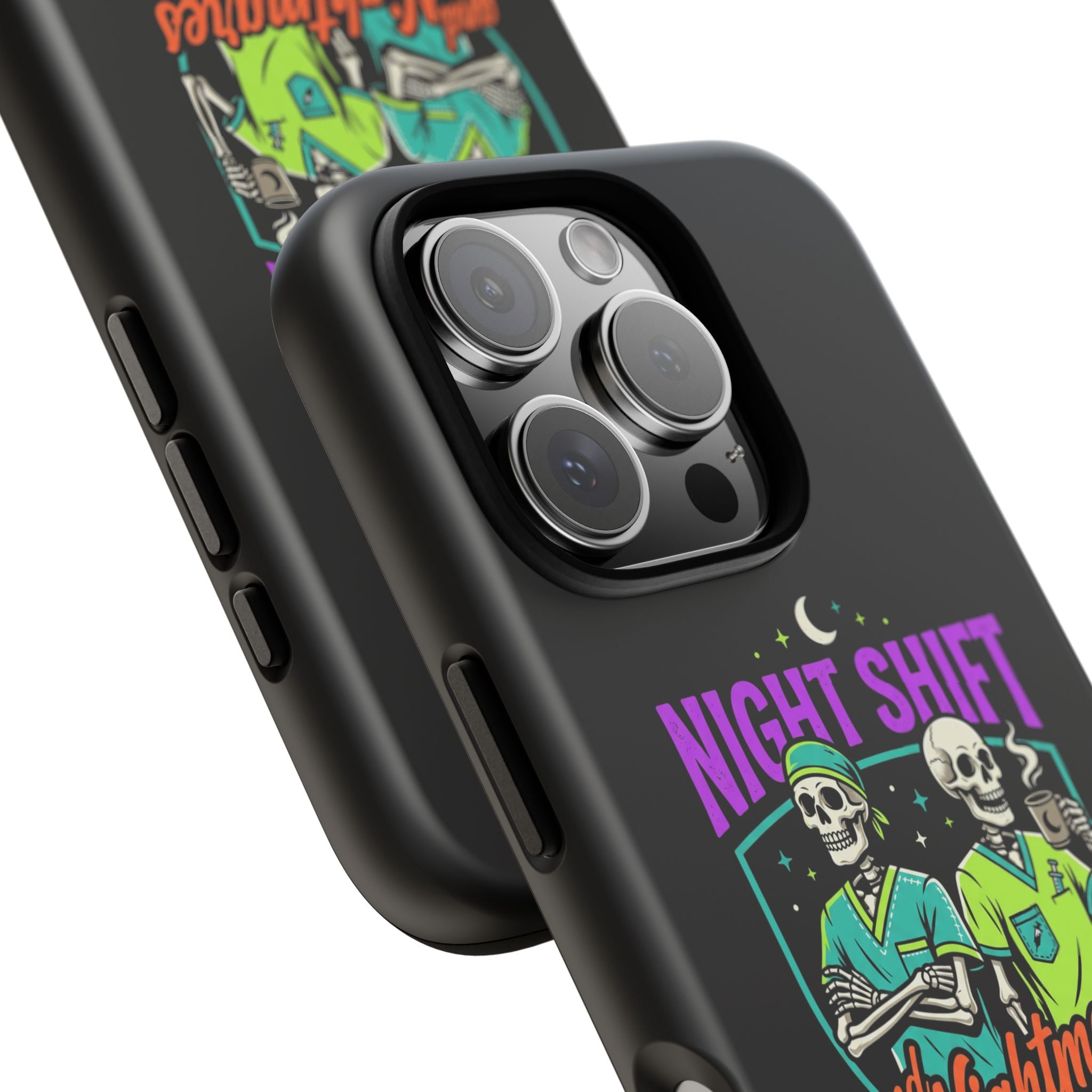 Phone Case — Night Shift and Nightmares Skeleton Nurses (Protective Tough Case)