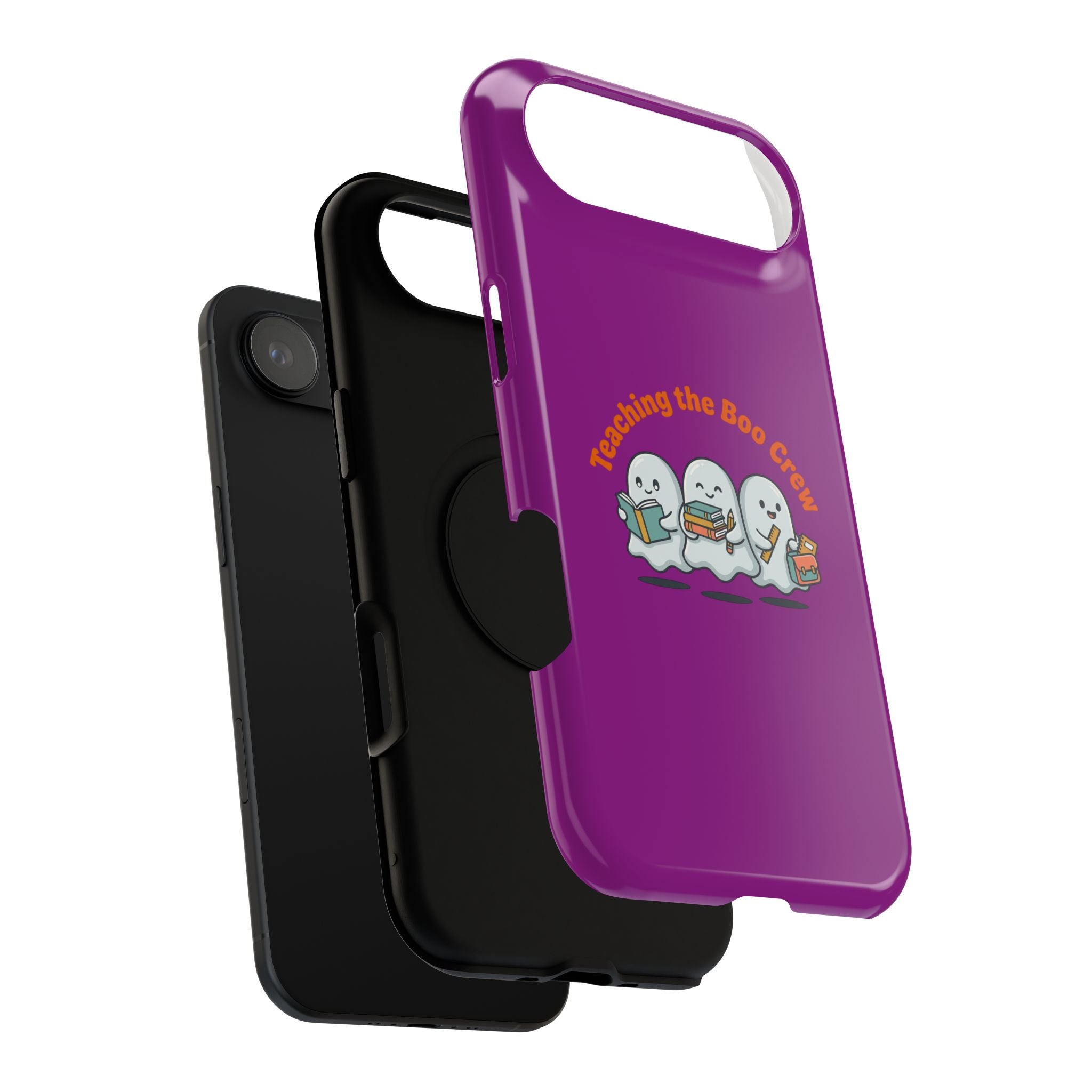 Teaching the Boo Crew Phone Case — Cute Ghosts Teacher Gift Impact-Resistant Case