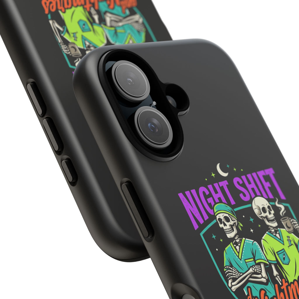Phone Case — Night Shift and Nightmares Skeleton Nurses (Protective Tough Case)