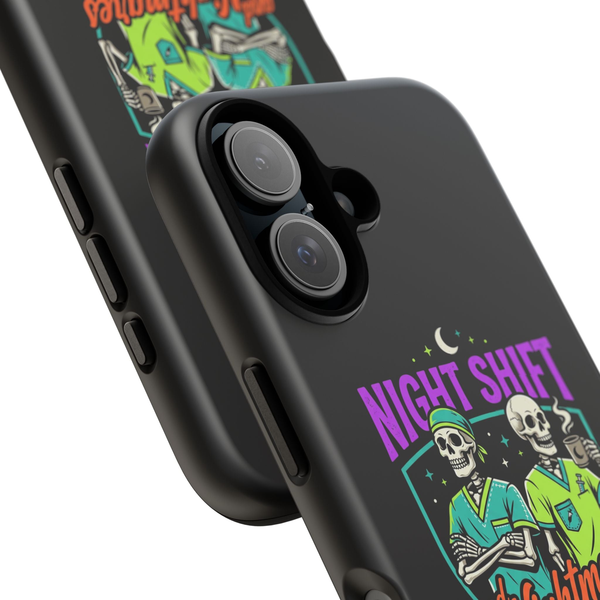 Phone Case — Night Shift and Nightmares Skeleton Nurses (Protective Tough Case)