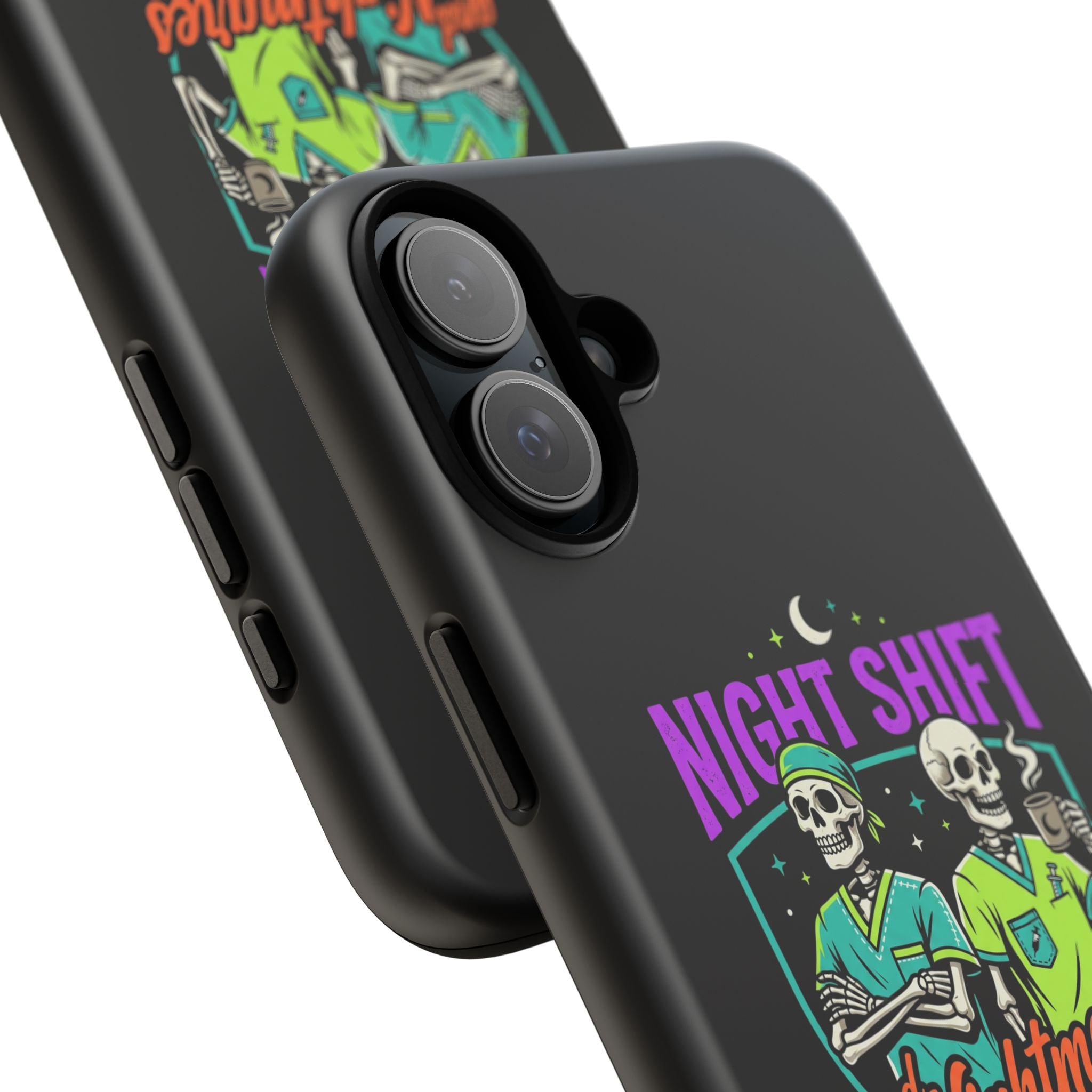 Phone Case — Night Shift and Nightmares Skeleton Nurses (Protective Tough Case)