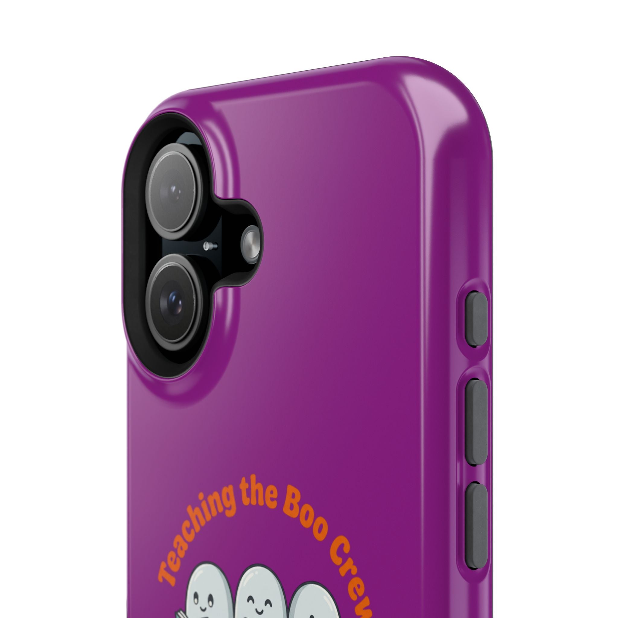 Teaching the Boo Crew Phone Case — Cute Ghosts Teacher Gift Impact-Resistant Case