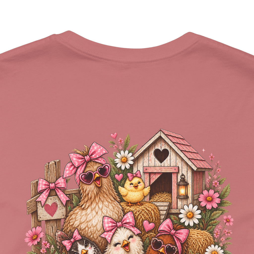 Chickens Are My Emotional Support Crew T‑Shirt