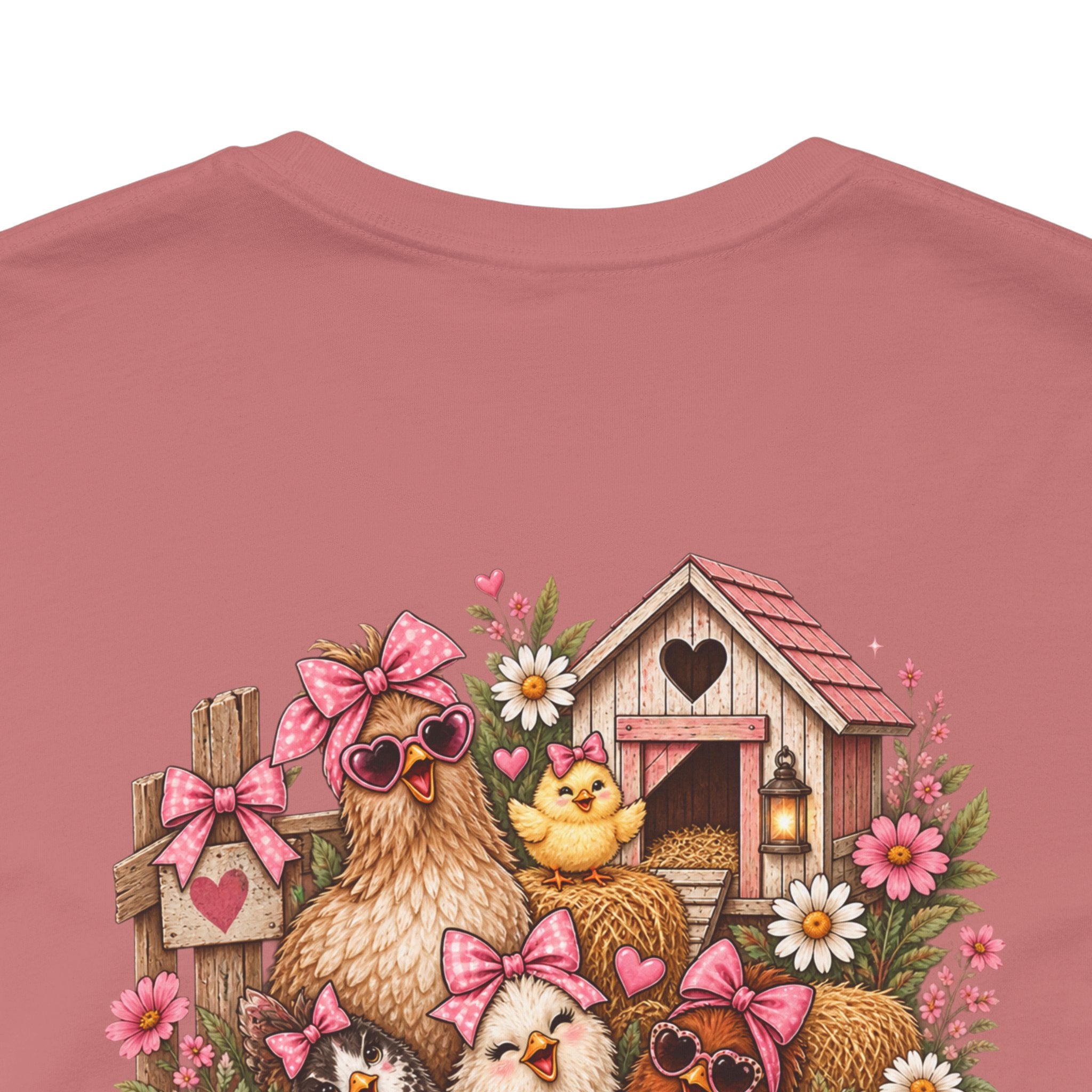 Chickens Are My Emotional Support Crew T‑Shirt