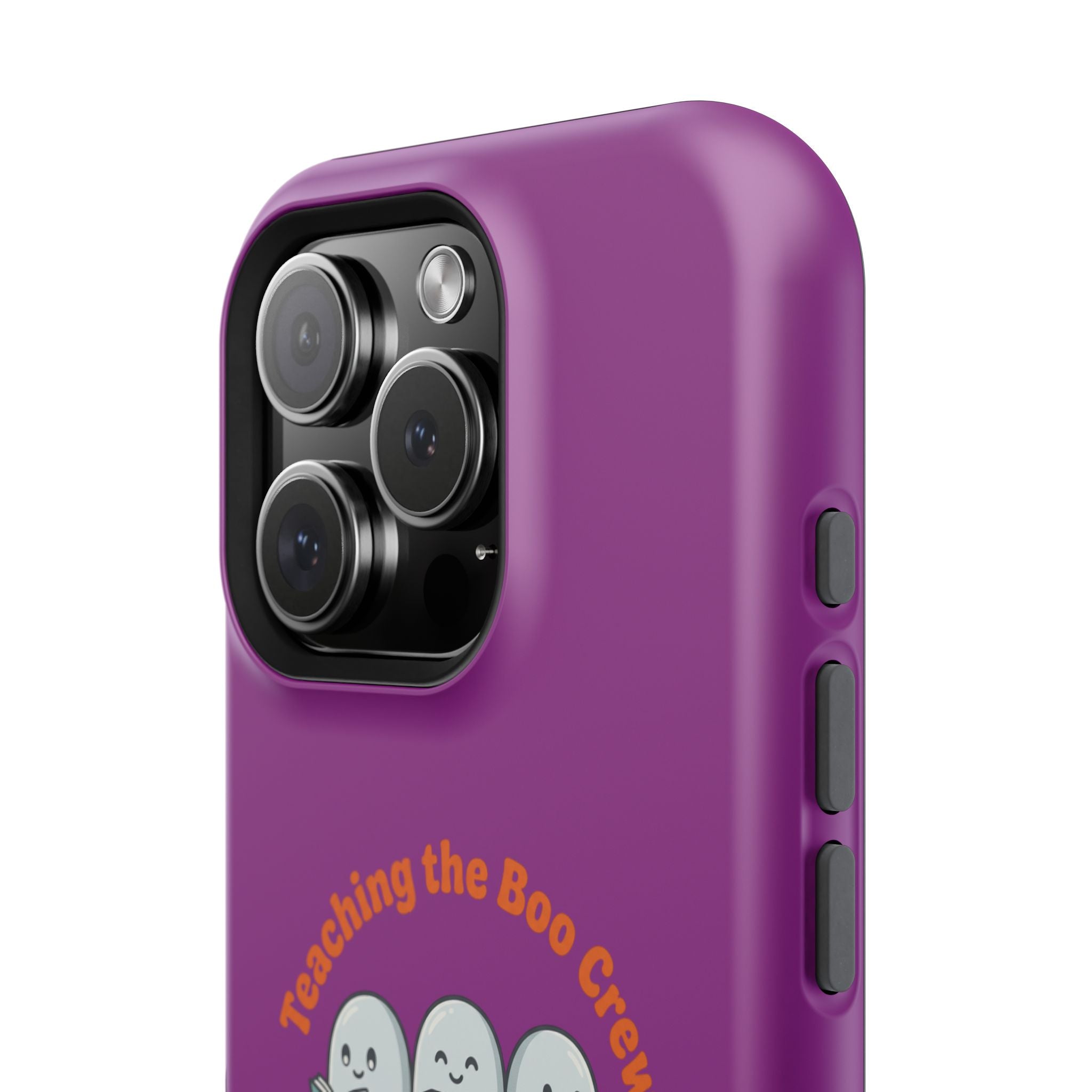 Teaching the Boo Crew Phone Case — Cute Ghosts Teacher Gift Impact-Resistant Case
