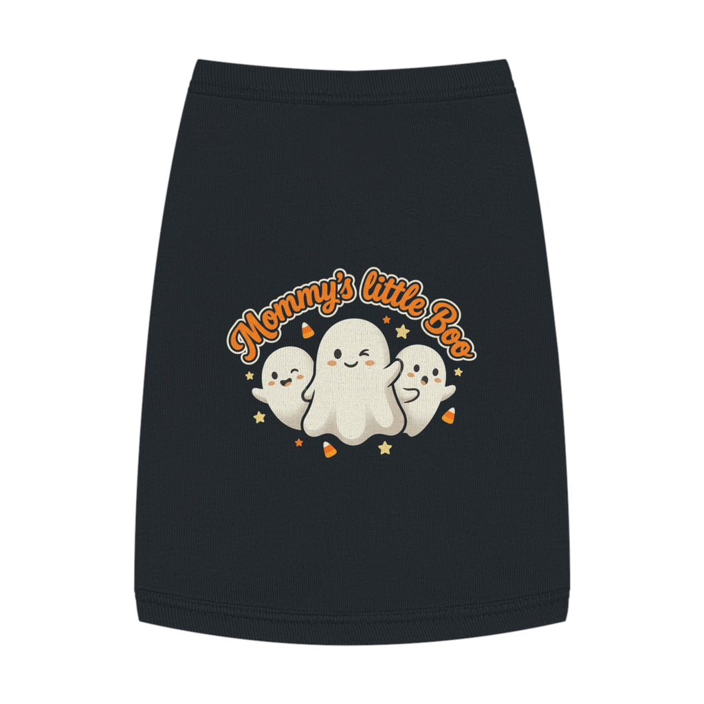 Mommy's Little Boo Pet Tank Top — Cute Halloween Ghost Shirt for Small Dogs & Cats