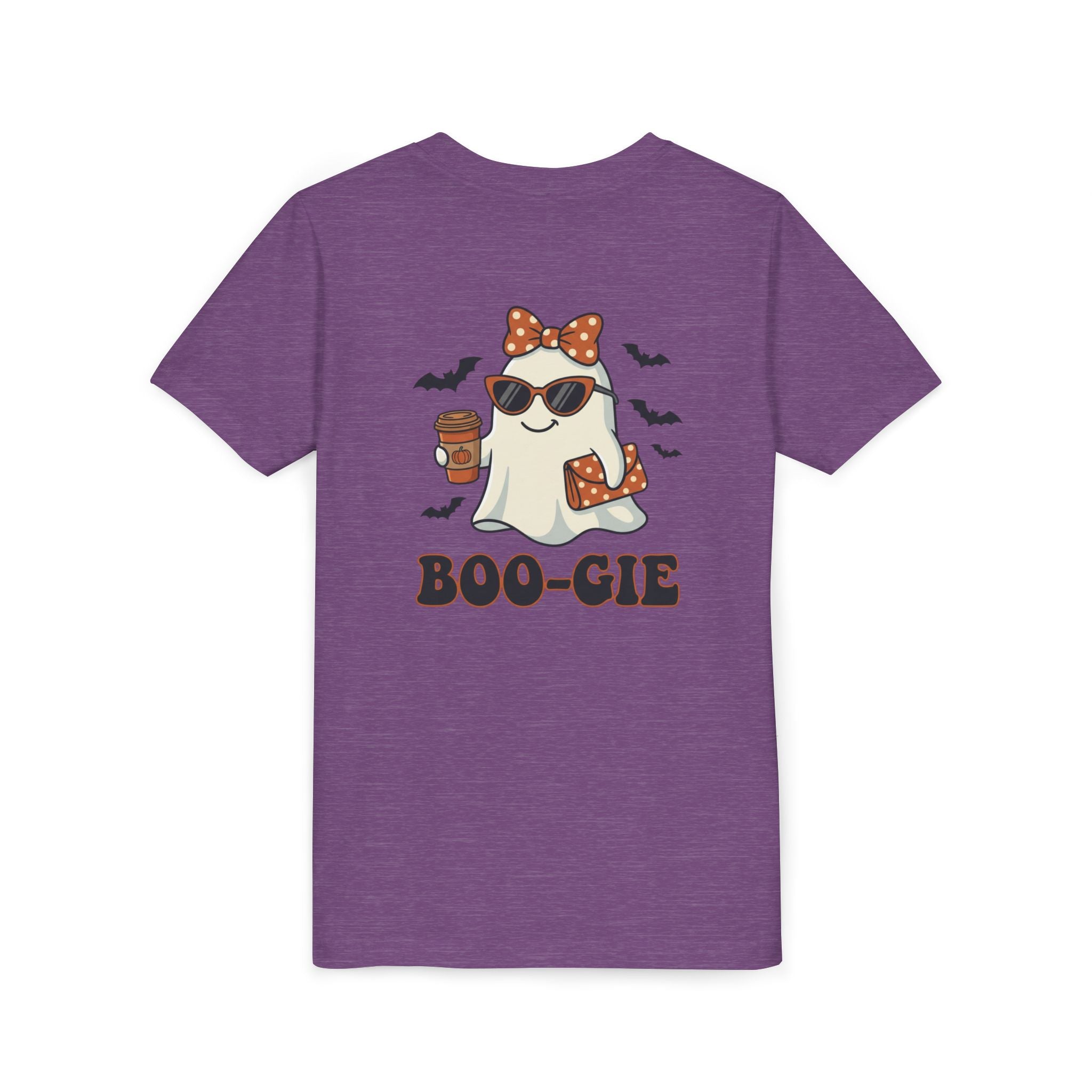 Youth Tee — "Boo-gie" Cute Ghost Halloween Shirt