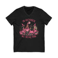 October We Wear Pink Halloween Tee — Breast Cancer Awareness Witch Design
