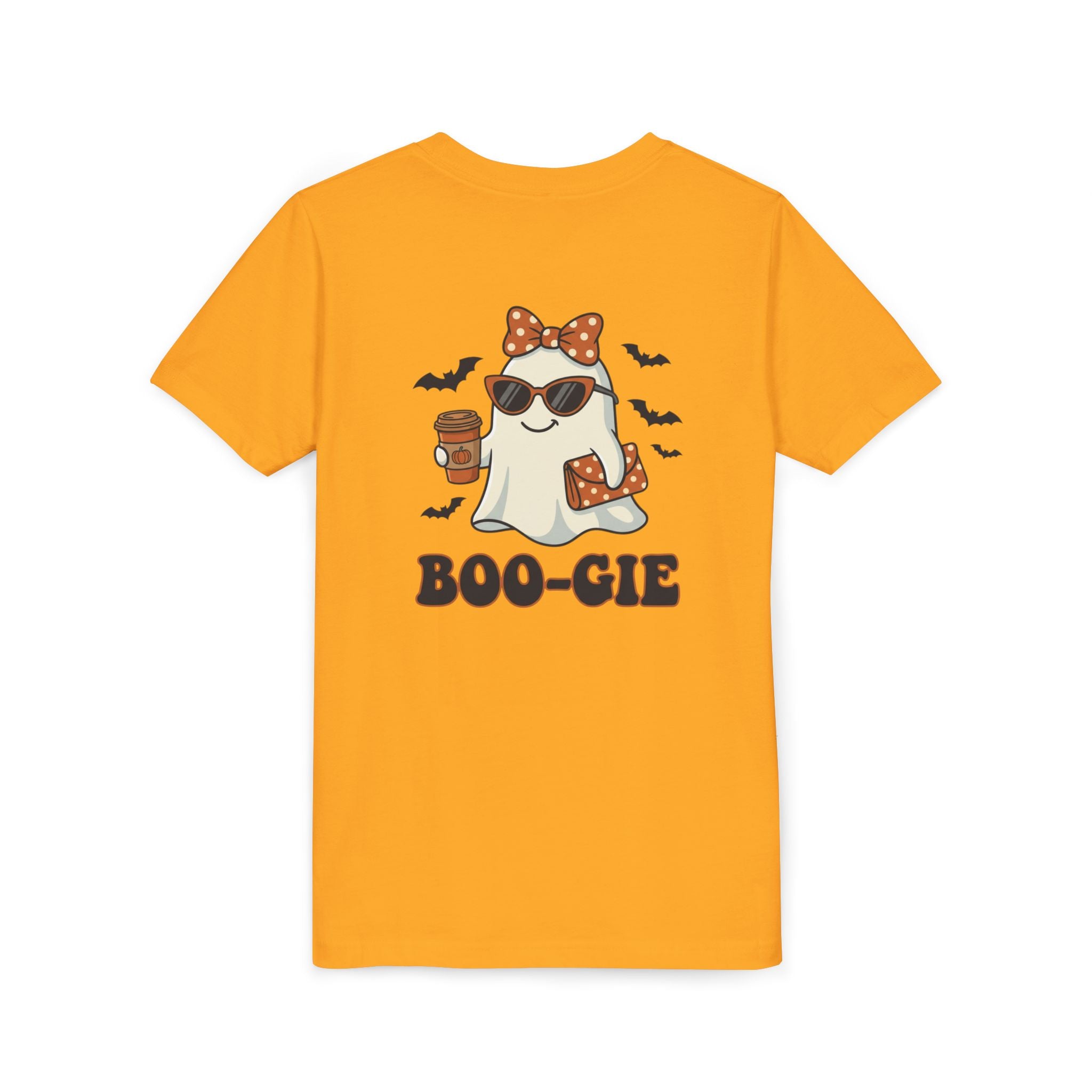 Youth Tee — "Boo-gie" Cute Ghost Halloween Shirt