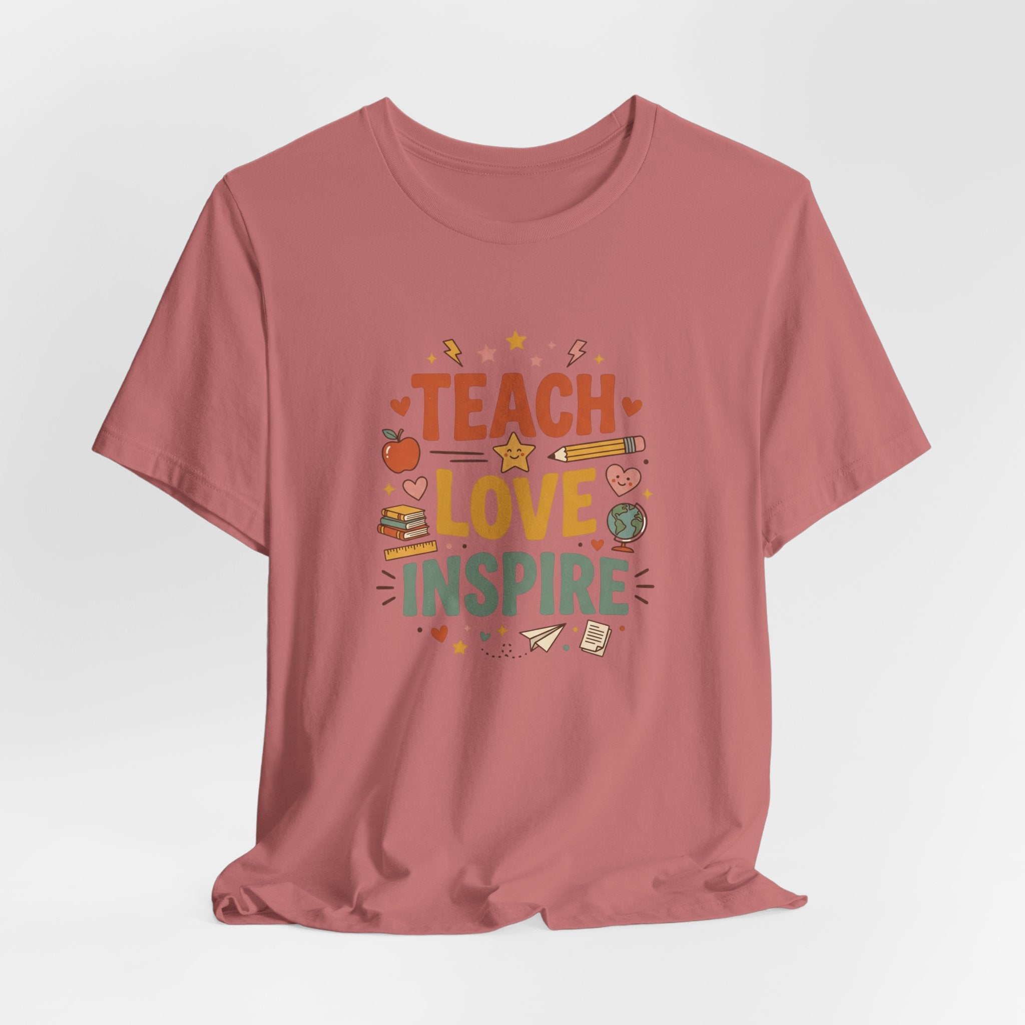 Teach Love Inspire T-Shirt — Teacher Appreciation Gift