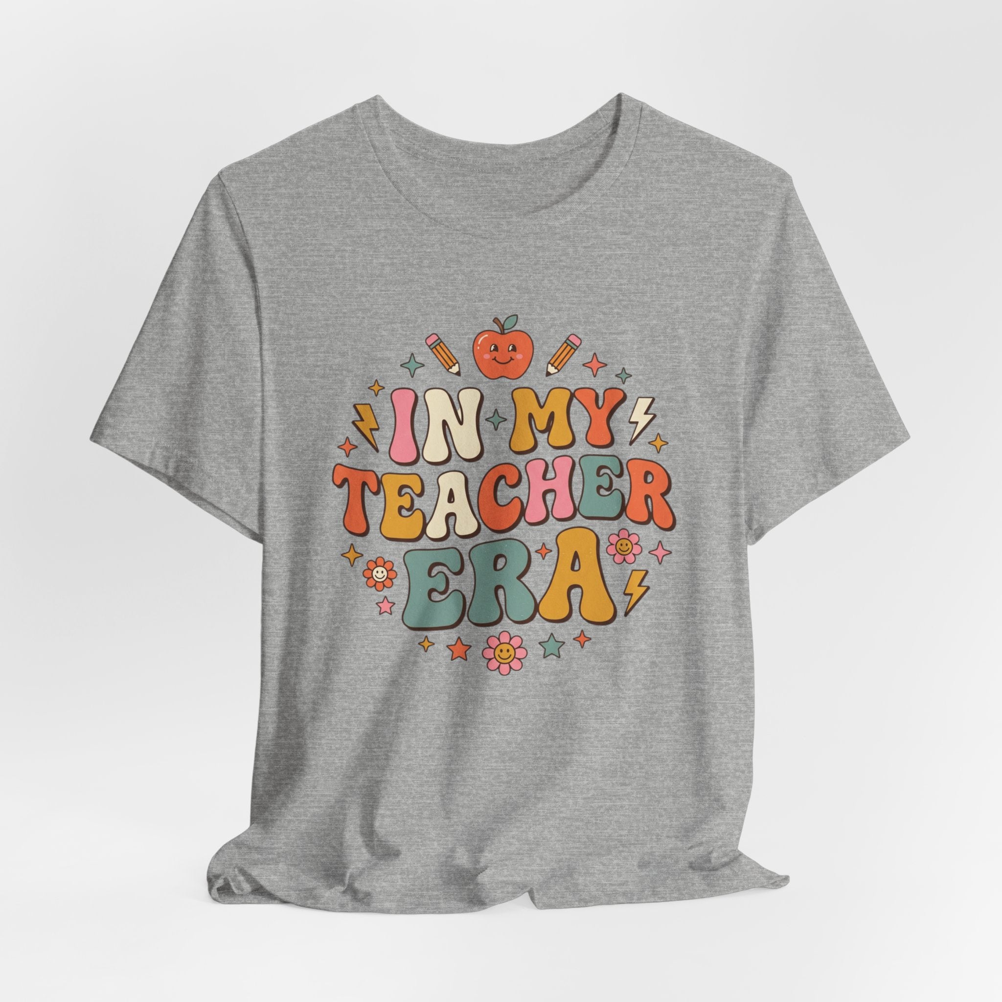 Teacher Tee — "In My Teacher Era" Retro School Graphic T-Shirt