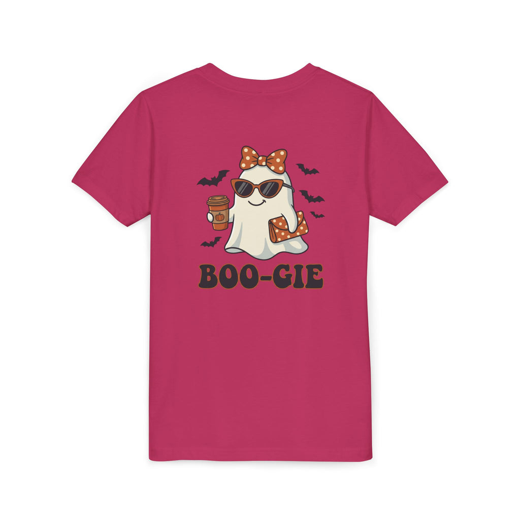 Youth Tee — "Boo-gie" Cute Ghost Halloween Shirt