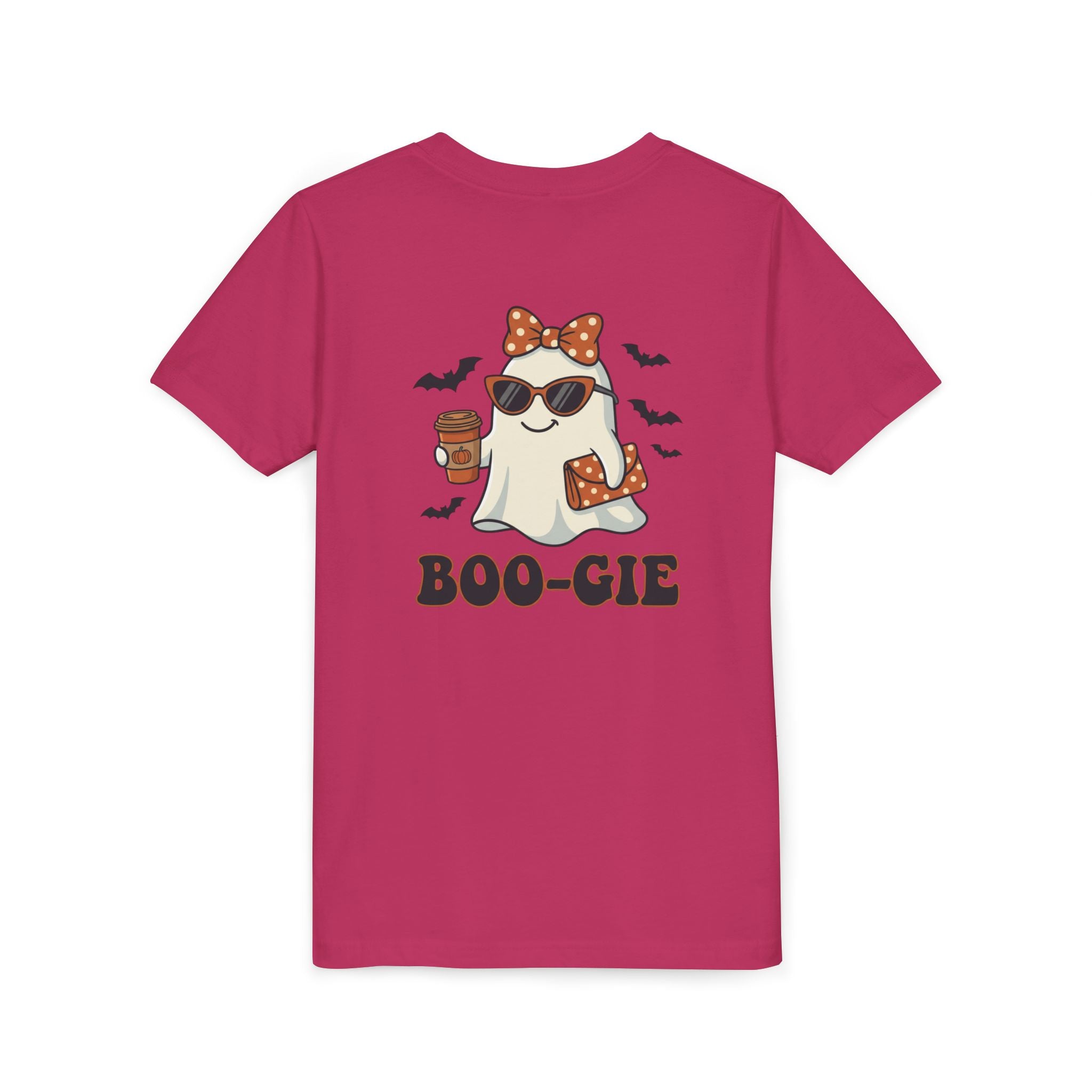 Youth Tee — "Boo-gie" Cute Ghost Halloween Shirt