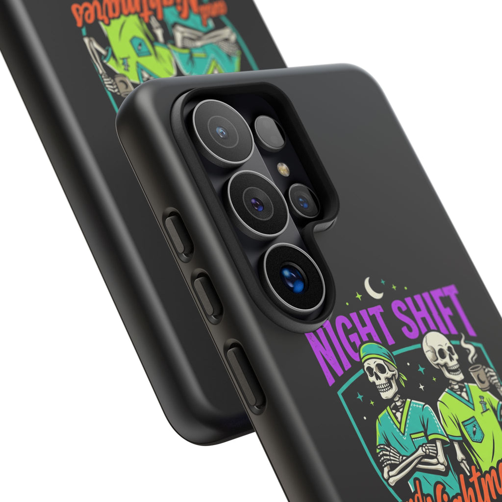 Phone Case — Night Shift and Nightmares Skeleton Nurses (Protective Tough Case)