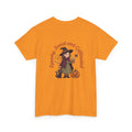 Spooky Sweet and Caffeinated Tee | Witch with Pumpkin and Cat