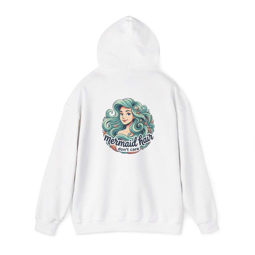 Mermaid Hair Hoodie — "Mermaid Hair Don't Care" Graphic Hooded Sweatshirt