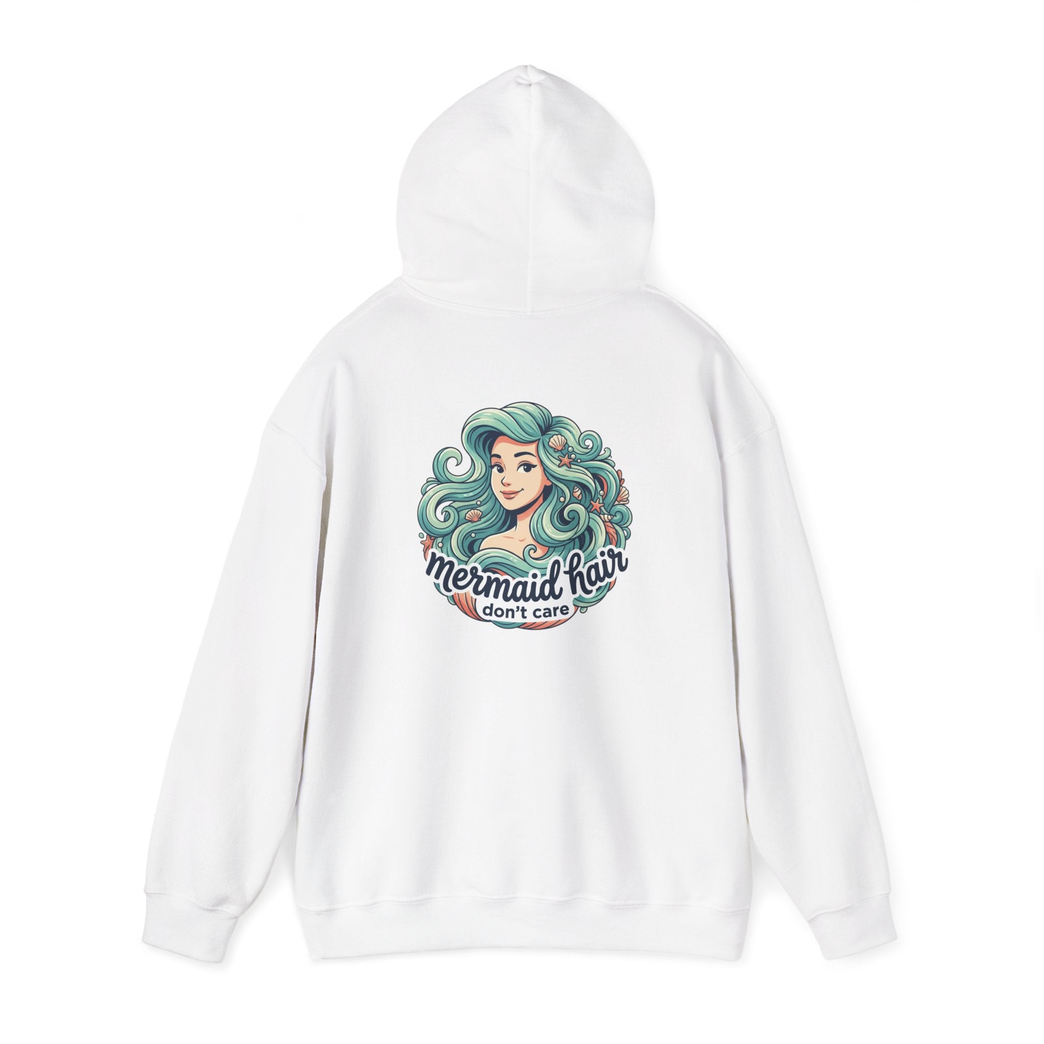 Mermaid Hair Hoodie — "Mermaid Hair Don't Care" Graphic Hooded Sweatshirt