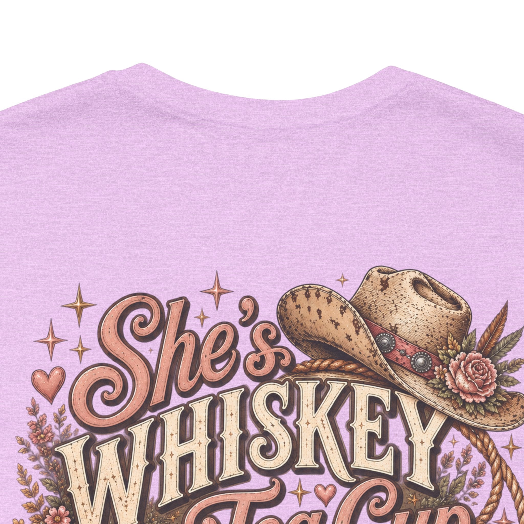 She's Whiskey in a Tea Cup Graphic Tee — Western Cowgirl Rustic T-Shirt