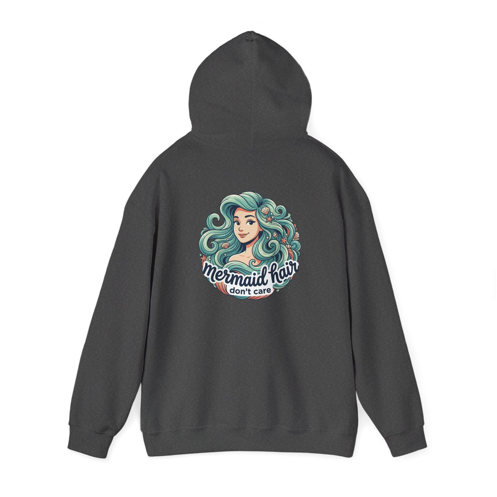 Mermaid Hair Hoodie — "Mermaid Hair Don't Care" Graphic Hooded Sweatshirt