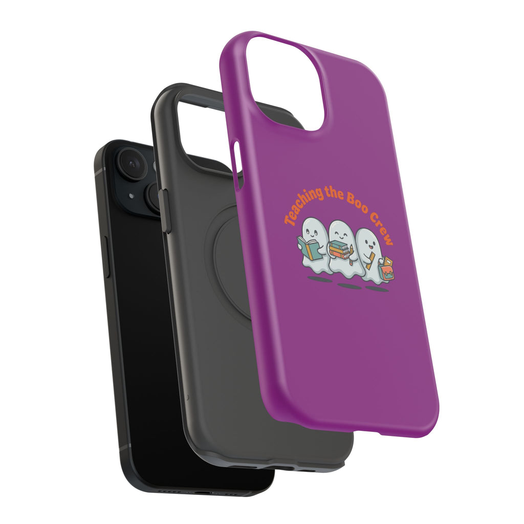 Teaching the Boo Crew Phone Case — Cute Ghosts Teacher Gift Impact-Resistant Case
