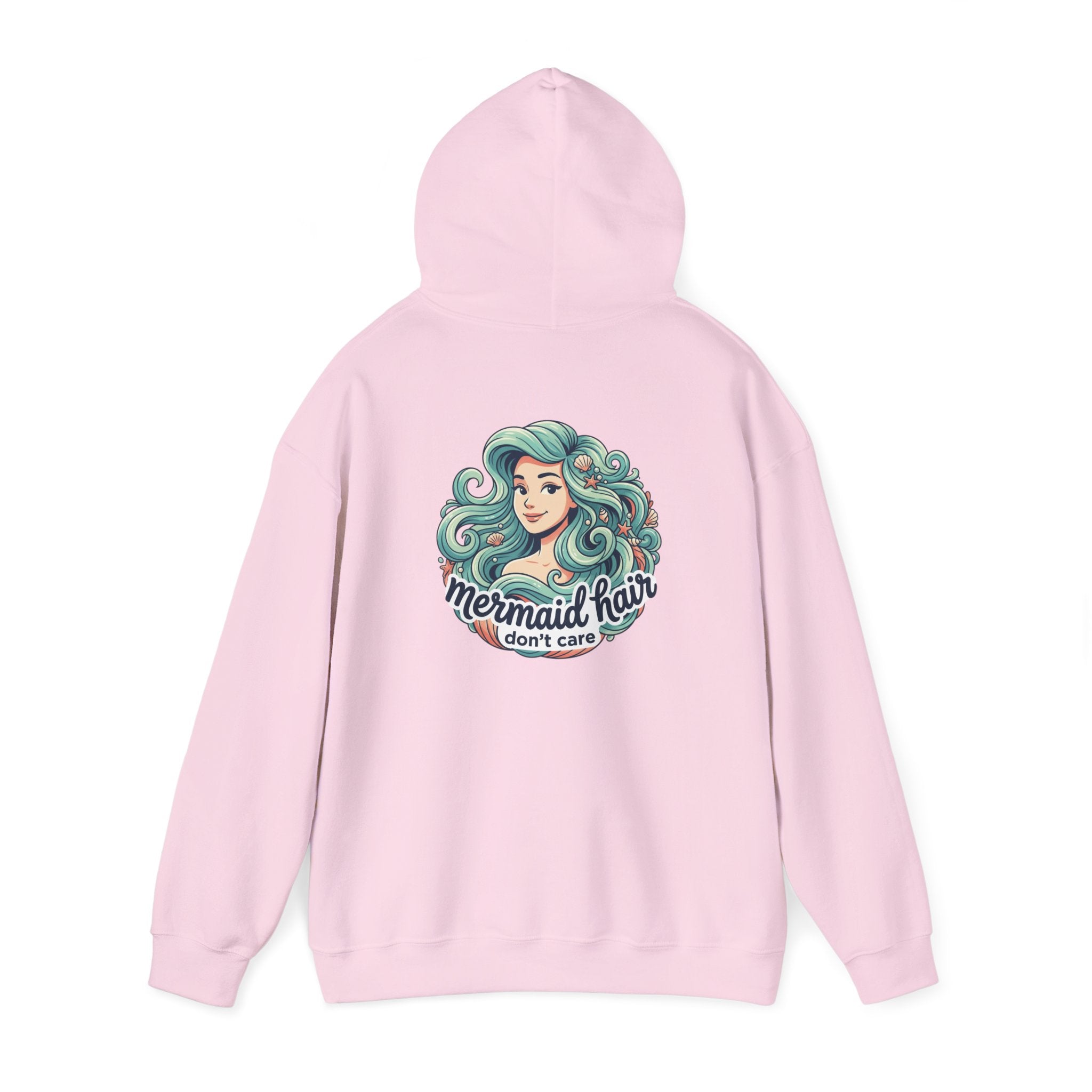 Mermaid Hair Hoodie — "Mermaid Hair Don't Care" Graphic Hooded Sweatshirt