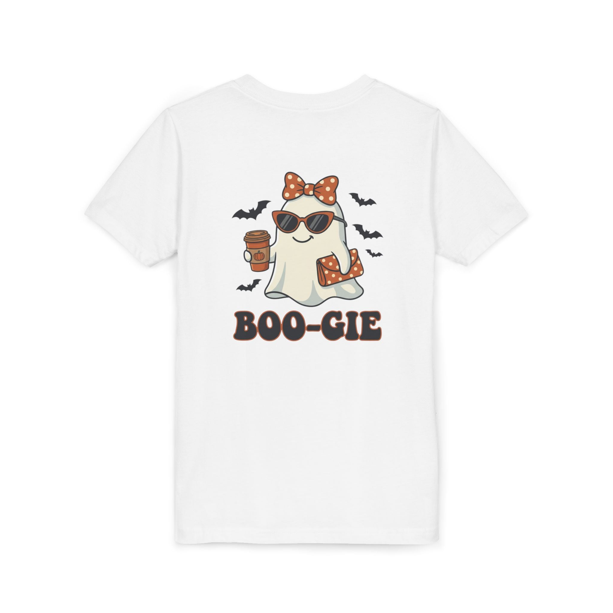 Youth Tee — "Boo-gie" Cute Ghost Halloween Shirt
