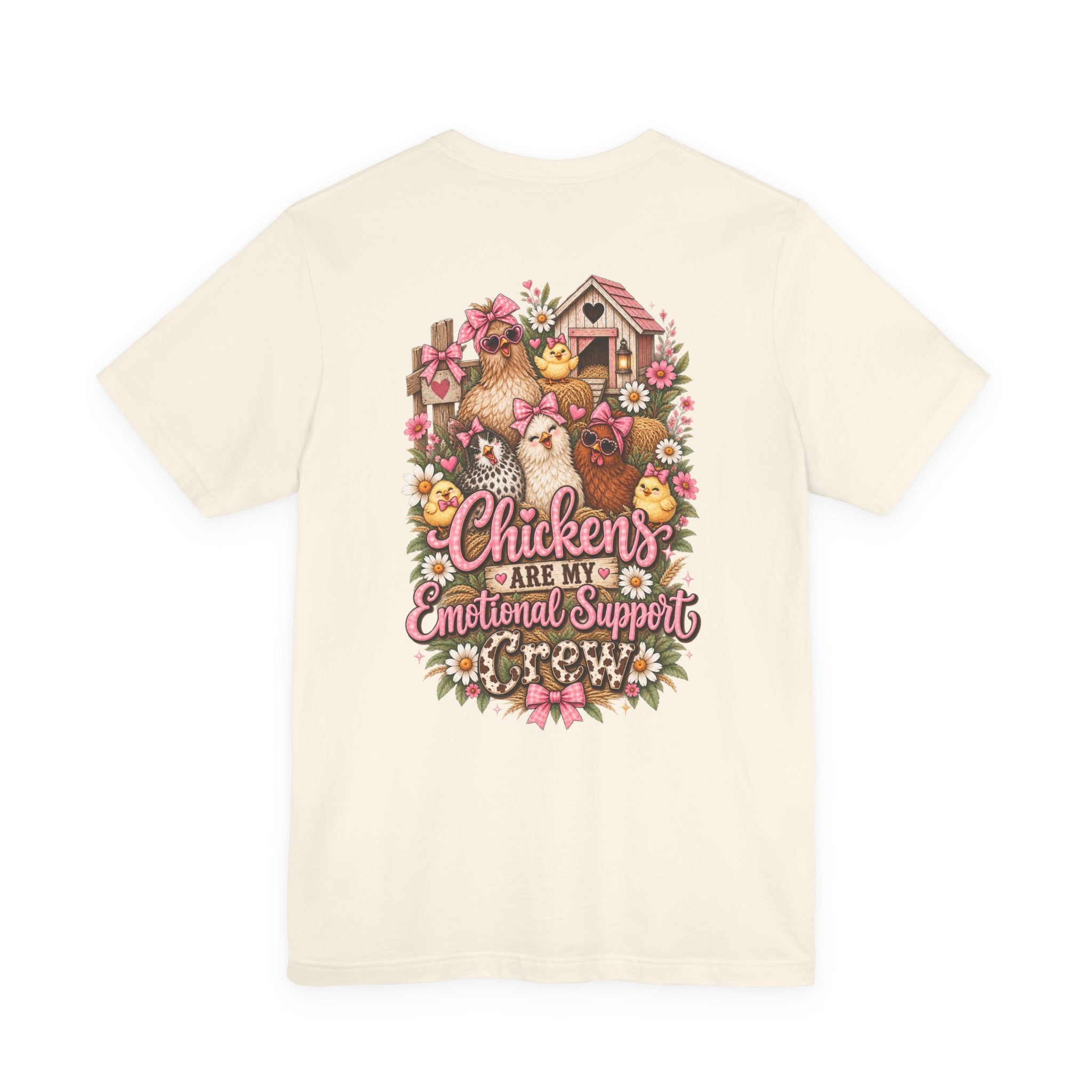 Chickens Are My Emotional Support Crew T‑Shirt