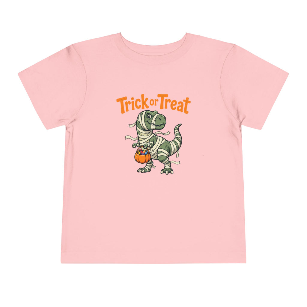Toddler Tee — Mummy Dinosaur Trick or Treat Halloween Shirt