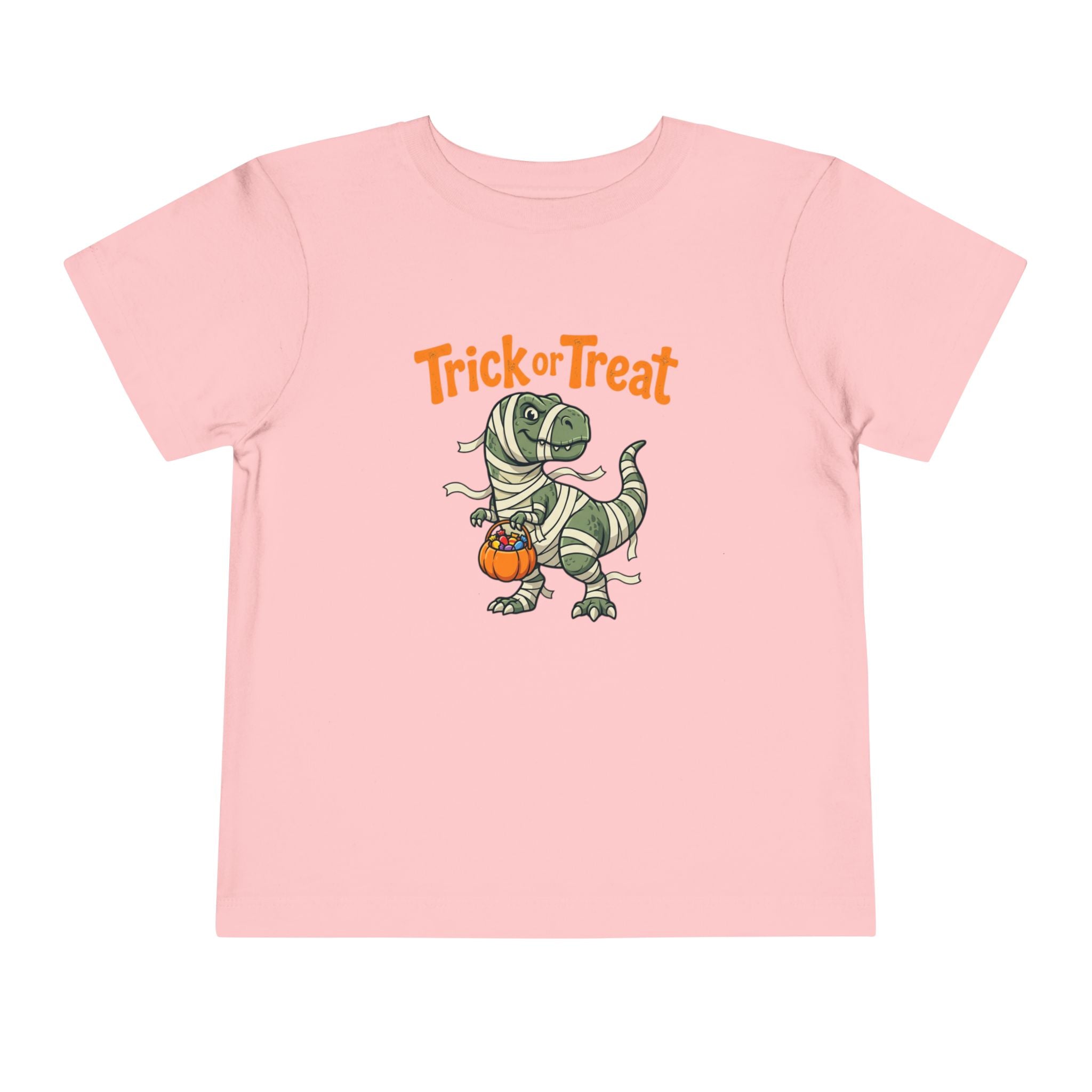 Toddler Tee — Mummy Dinosaur Trick or Treat Halloween Shirt