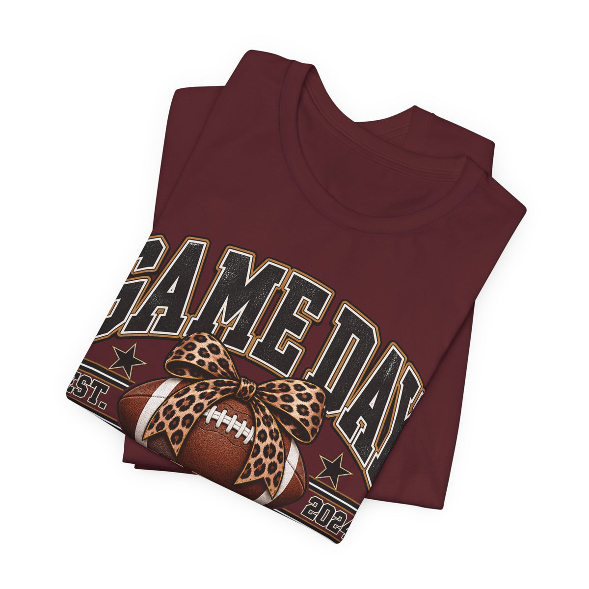 Game Day Social Club Football Tee — Established 2024