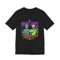 Night Shift and Nightmares Tee — Funny Nurse Skeletons Emergency Medical Shirt