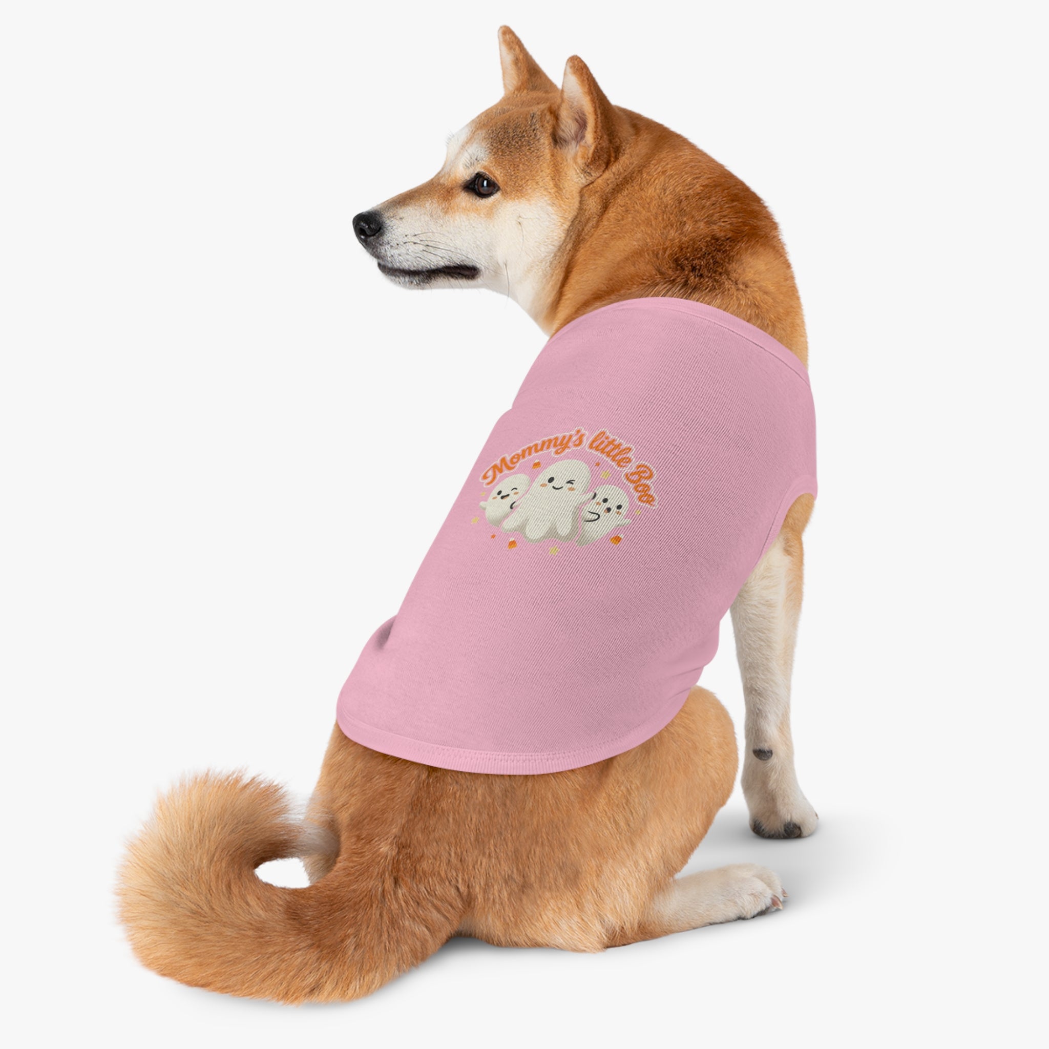 Mommy's Little Boo Pet Tank Top — Cute Halloween Ghost Shirt for Small Dogs & Cats