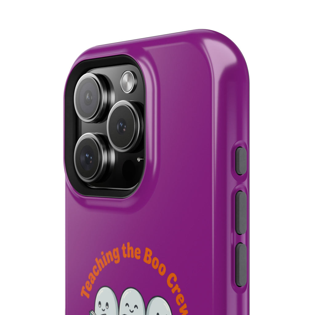 Teaching the Boo Crew Phone Case — Cute Ghosts Teacher Gift Impact-Resistant Case