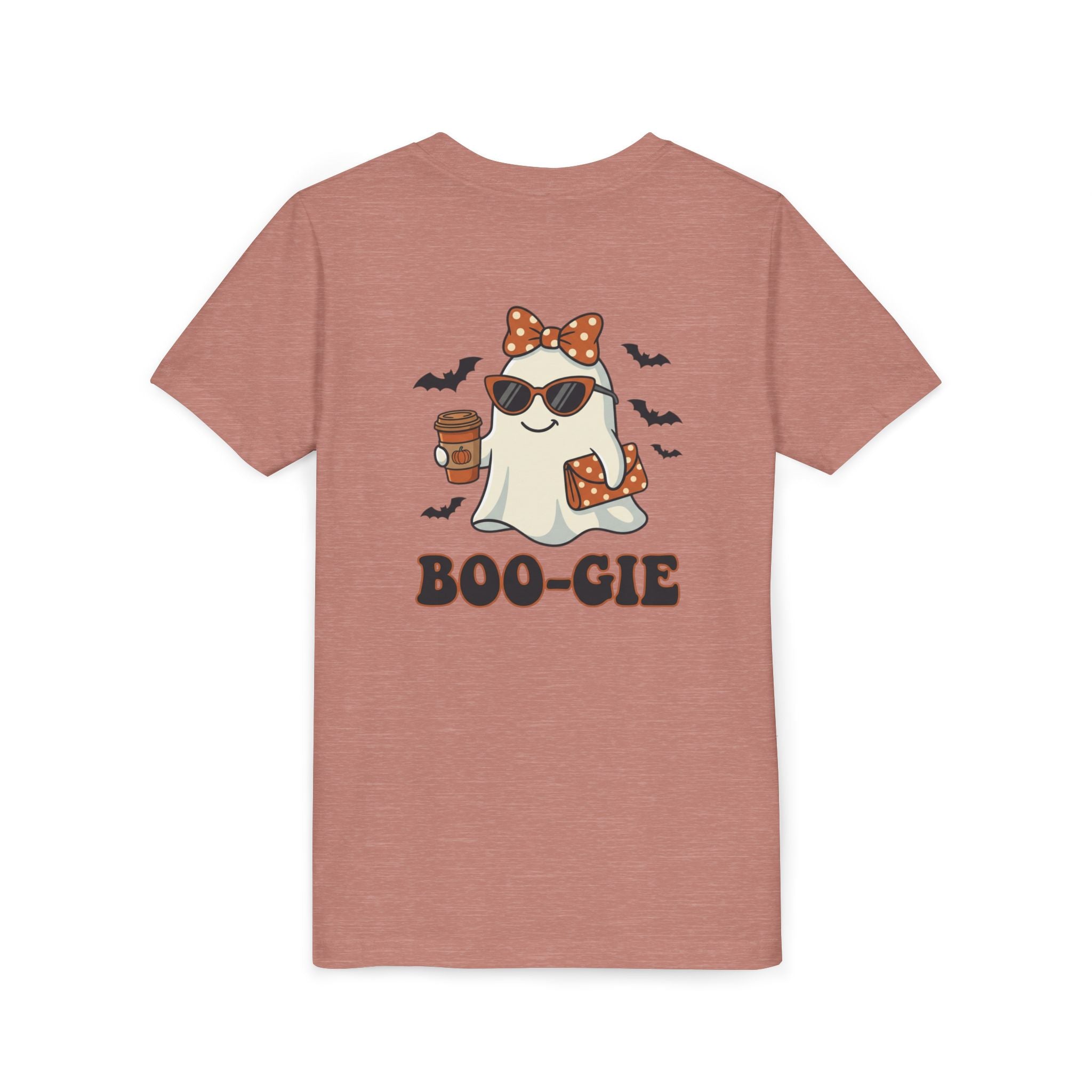 Youth Tee — "Boo-gie" Cute Ghost Halloween Shirt